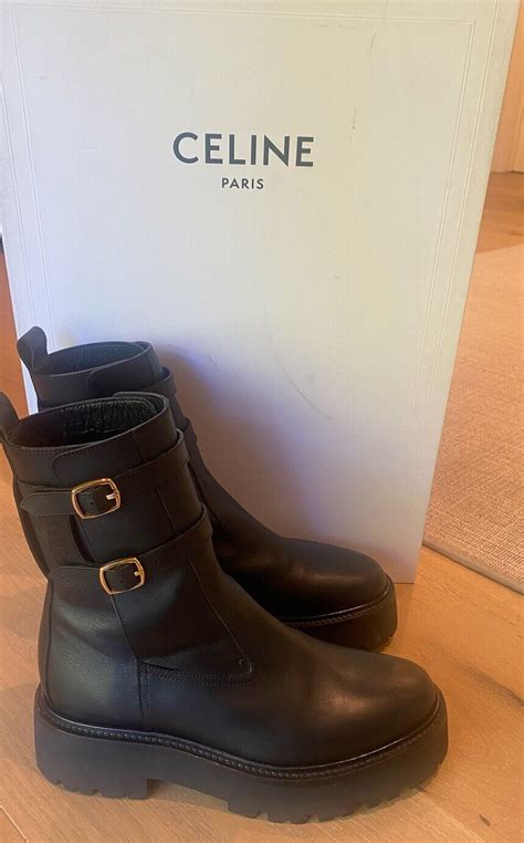 Celine Bulky Calfskin Boots .